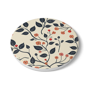 Cherry Blossom Ceramic Coaster by Printify