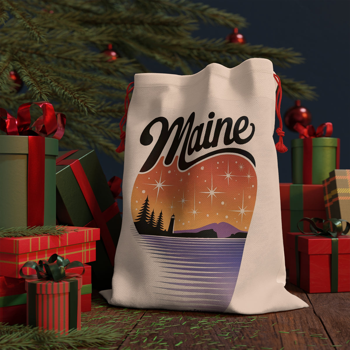 Maine Sunset Gift Bag by Printify