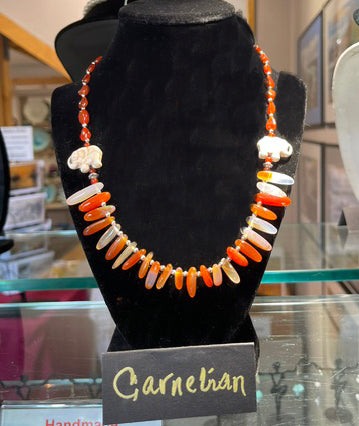Carnelian Necklace by Bill Stonebreaker