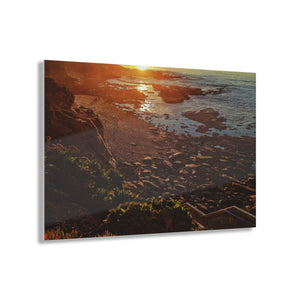 Golden Shores Acrylic Print by Printify