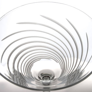 Cyclone Martini Cocktail Glass by Rolf Glass