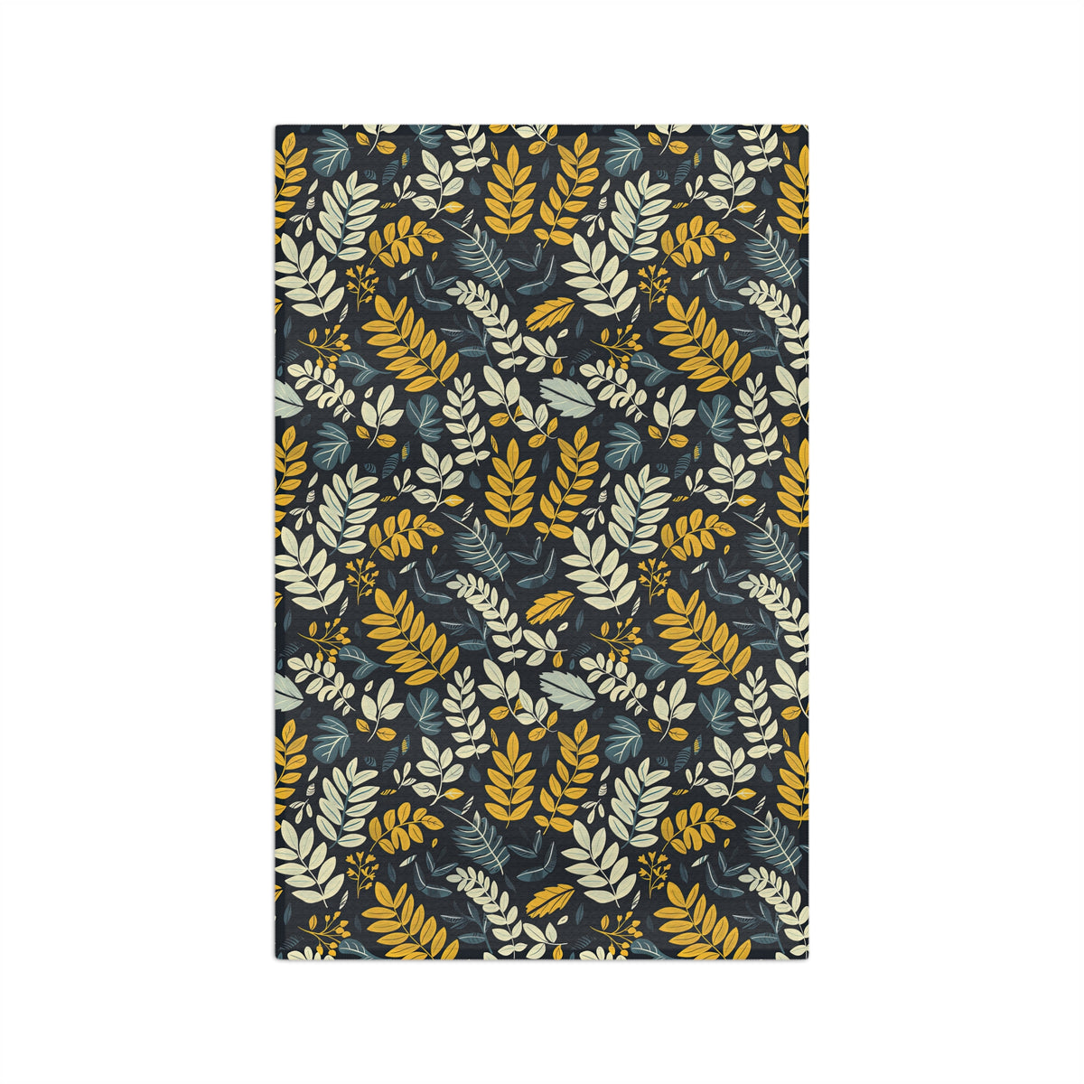 Tea Towel Fern Pattern Tea Towel - Microfiber by Printify
