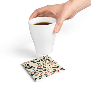 Cherry Blossom Ceramic Coaster by Printify
