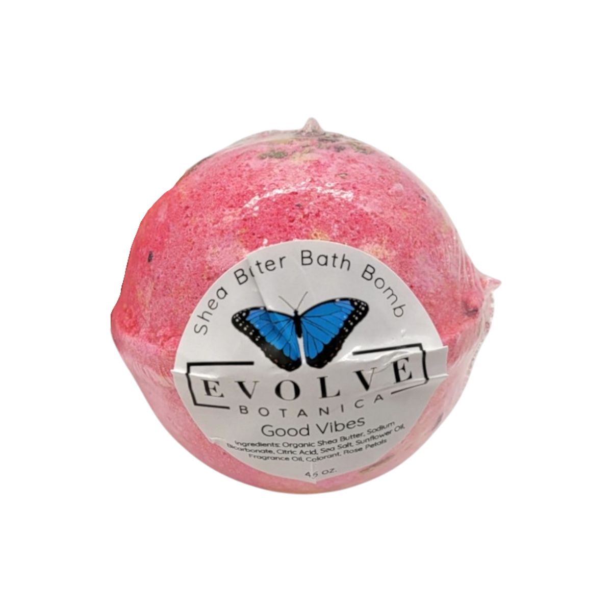 Natural Bath Bomb handmade - Good Vibes - by Evolve Botanica