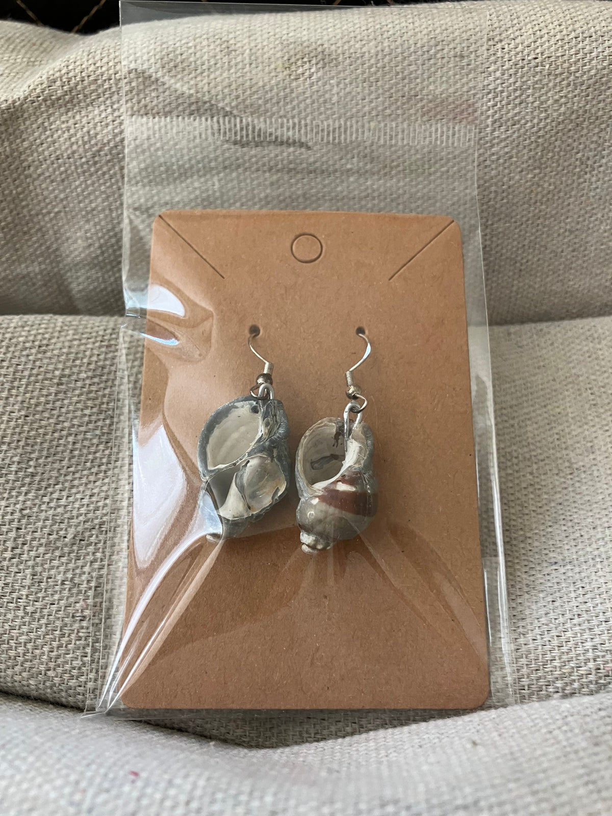 Snail shell earings by Tonya Arnold