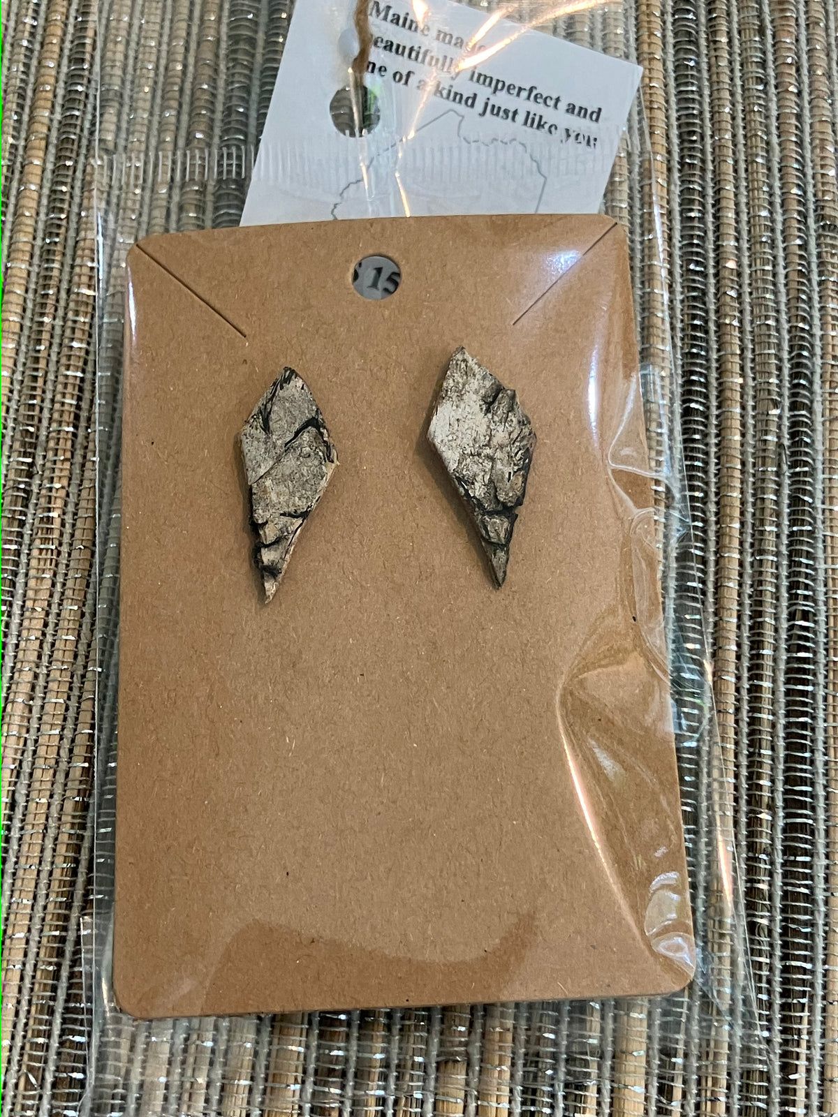 Birch earrings- kite shape by Tonya Arnold
