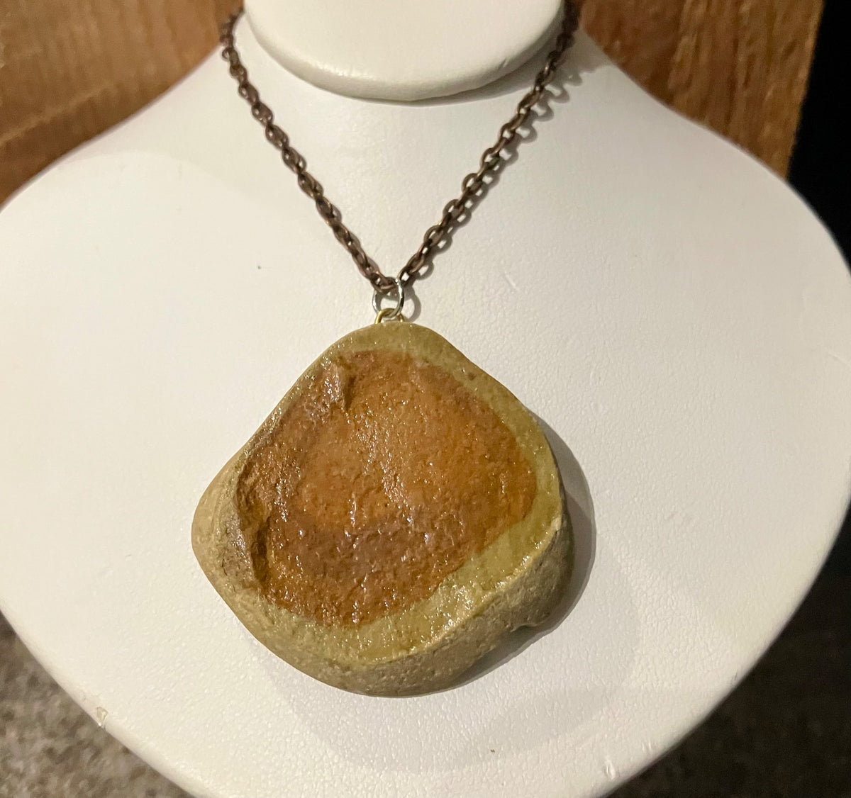 Geode necklace by Tonya Arnold
