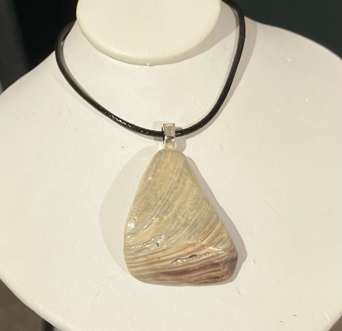 shell chunk necklace by Tonya Arnold