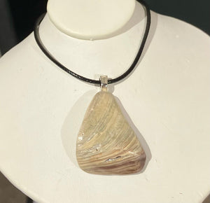shell chunk necklace by Tonya Arnold