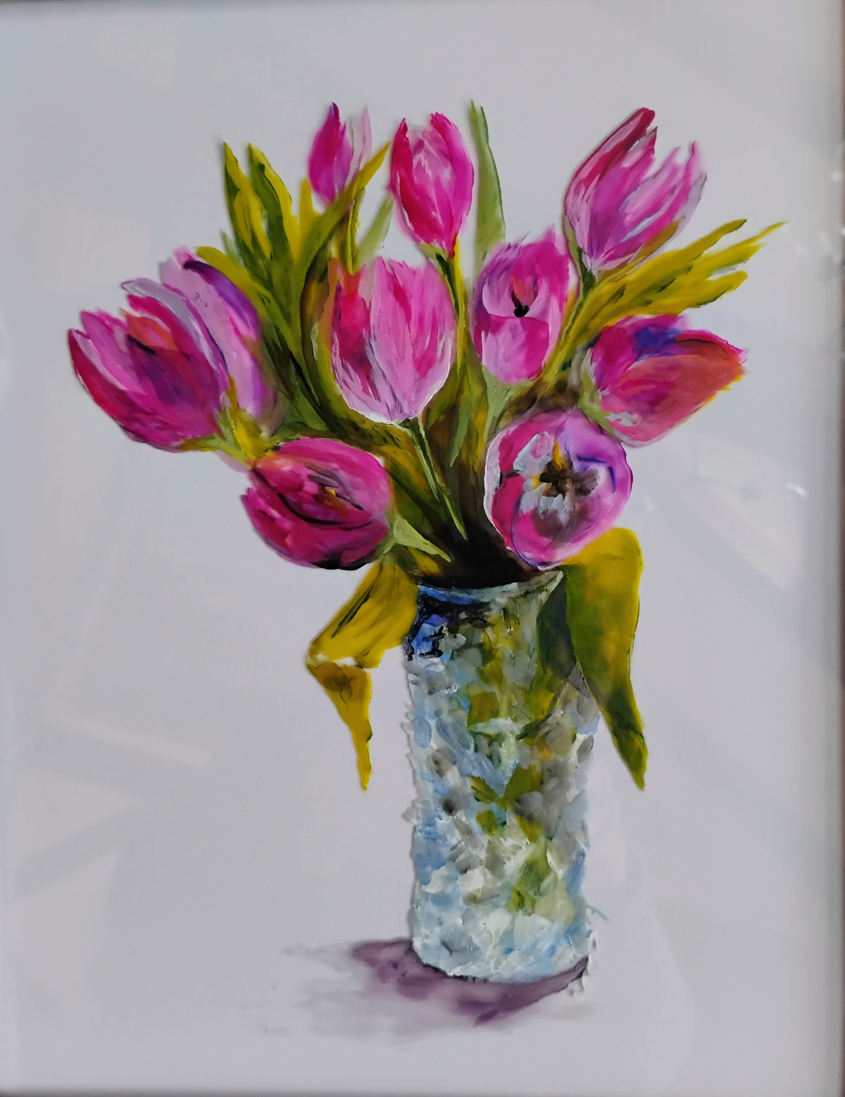 Tulips on Glass by Joyce Maura Anderson