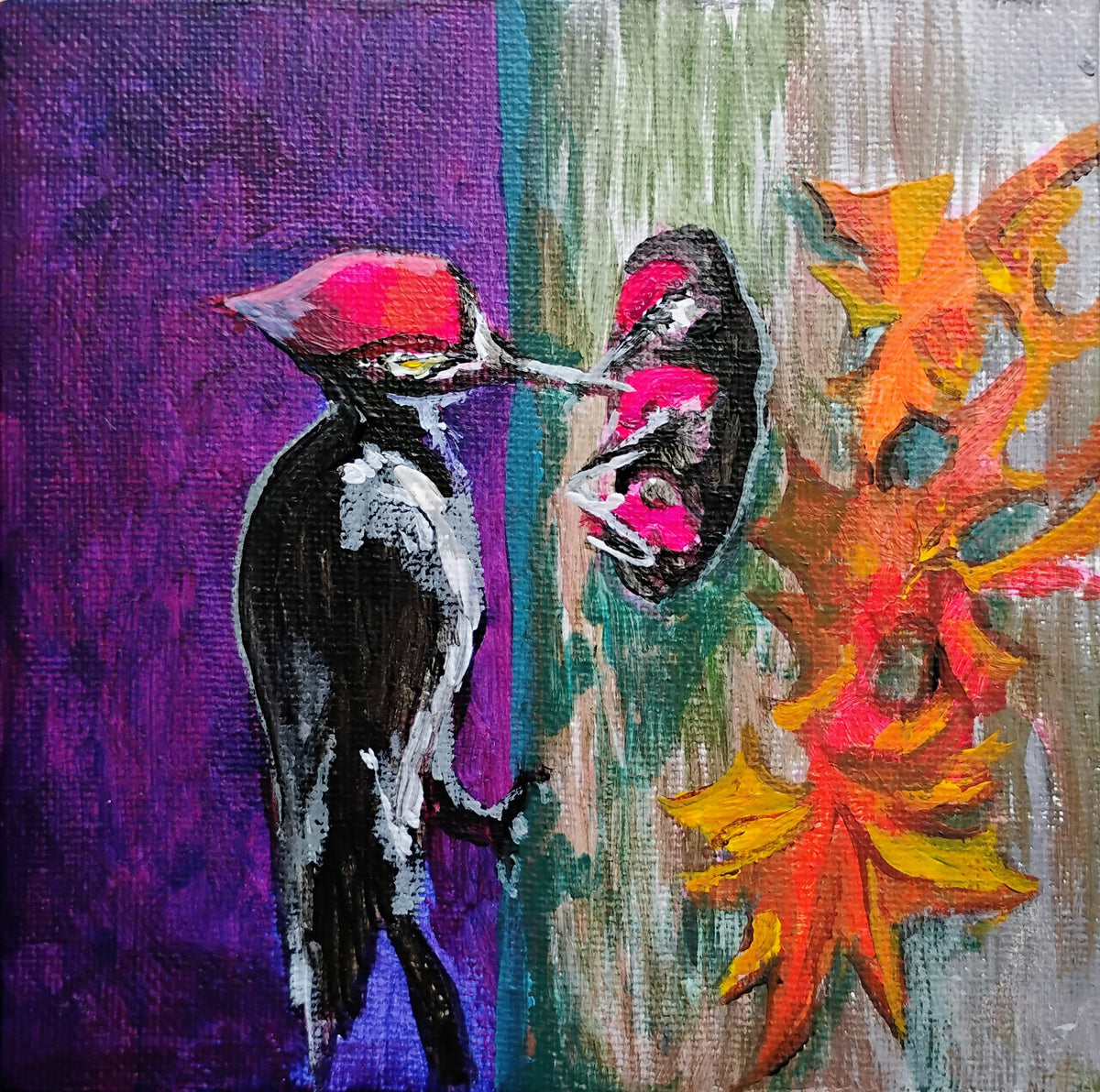 Woodpecker series by Joyce Maura Anderson