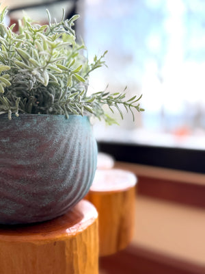 Copper Patina Self-Watering Planter (Coastal Texture Series) — Made in Maine, USA by This Rad Life