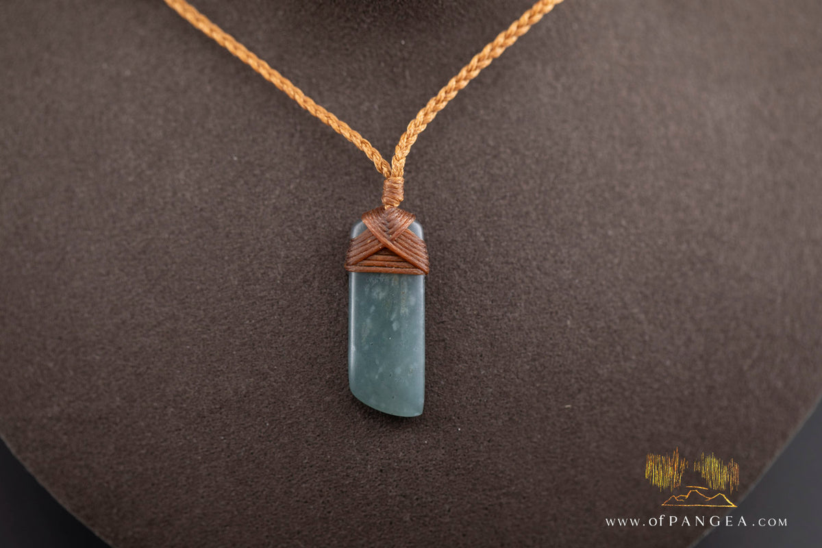 Toki Guatemalan Jadeite Copper Bind Necklace by Joe Foster