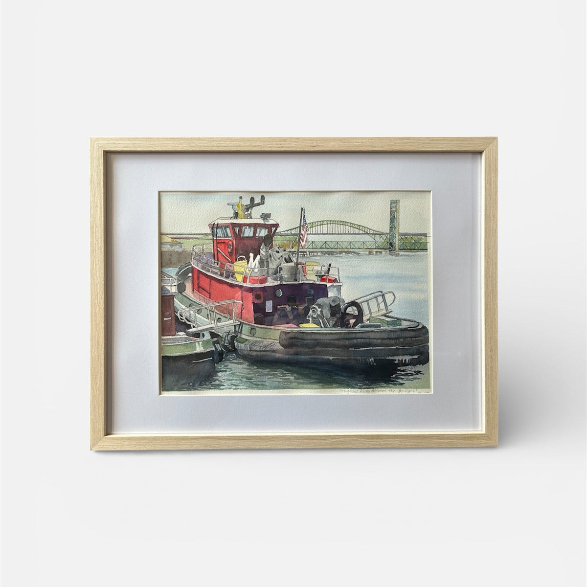 Tugboat Alley Between the Bridges, Portsmouth by Rebecca Thomas