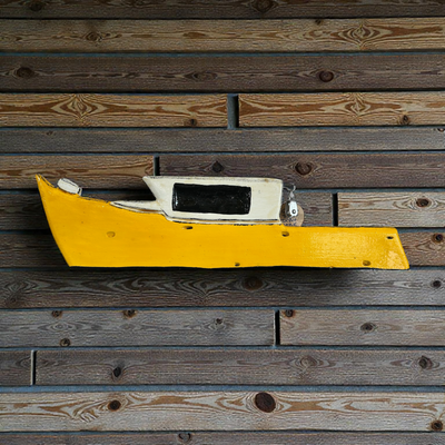 Small Lobster Boat 1 by Jeannie Laub