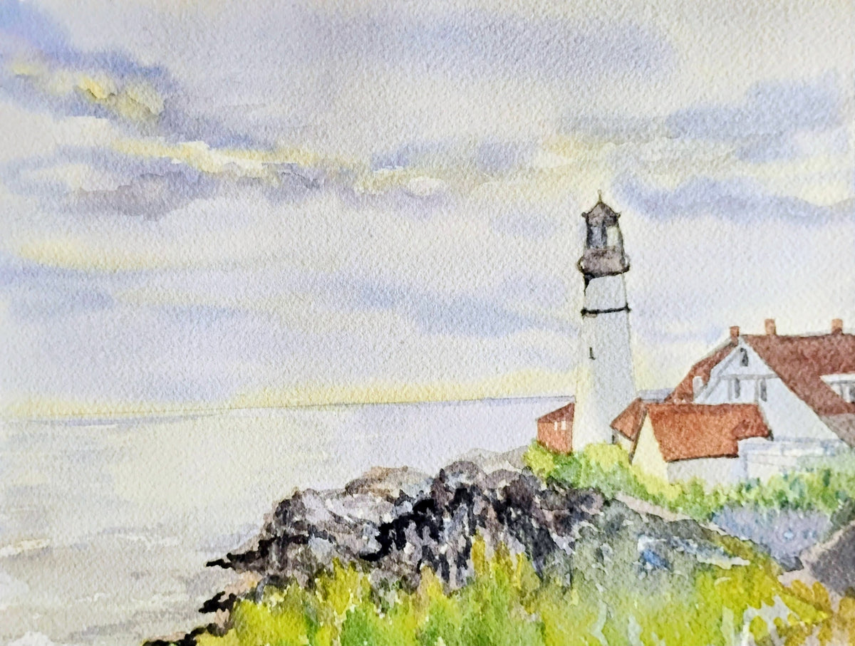 Print: Portland Head LightAC by Joyce Maura Anderson
