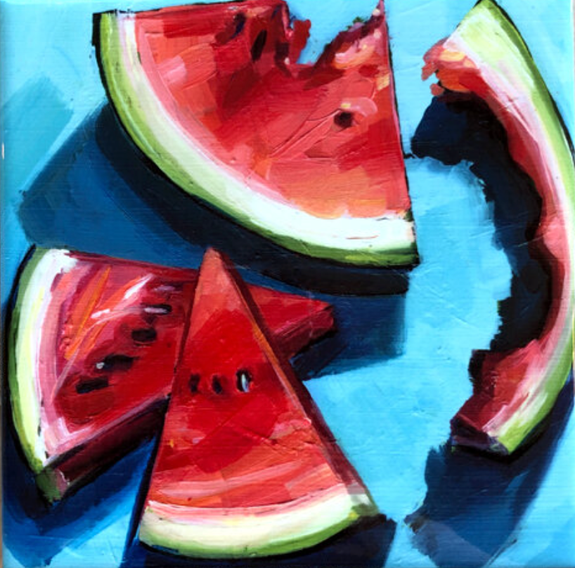 Watermelon Trivet by Edgecomb Potters