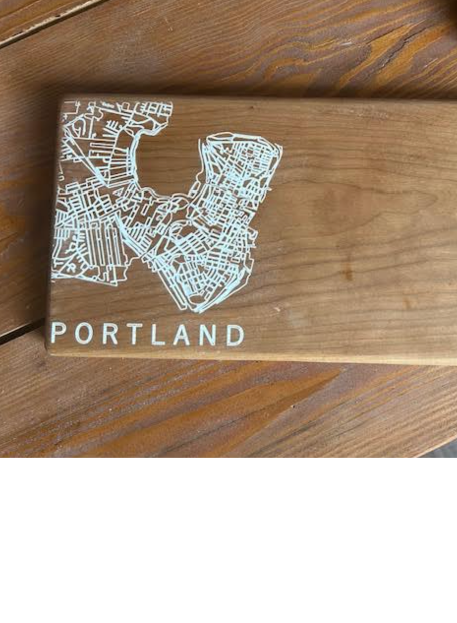 Portland Engraving Serving Board by Meghan Surette