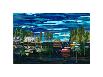 The Red Boat-Print by Nancy Houlihan