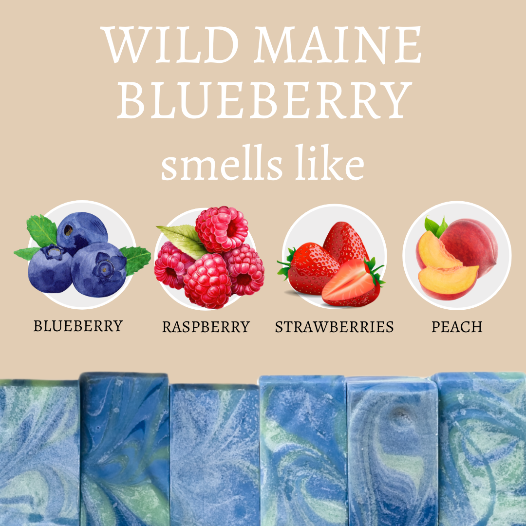Wild Maine Blueberry Handmade Soap Bar by Center Street Soap Co.