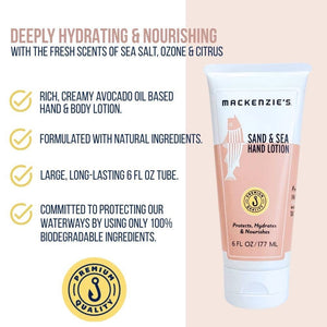 Sand & Sea Hand Lotion- 6 fl oz by MacKenzie's Fisherman
