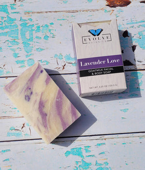 Natural Bar Goatmilk Soap Wholesale - Lavender Love - Gifts by Evolve Botanica
