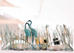 Crane Wall Sculpture by Gurtan
