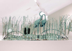 Crane Wall Sculpture by Gurtan