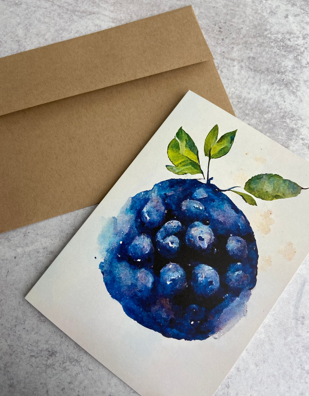 Blueberry Card Greeting & Note Cards by Edgecomb Potters