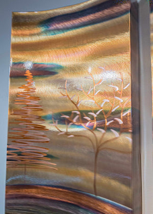 Copper Forest 26x36 Triptych by Copper Elements