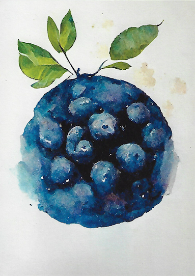 Blueberry Card Greeting & Note Cards by Edgecomb Potters