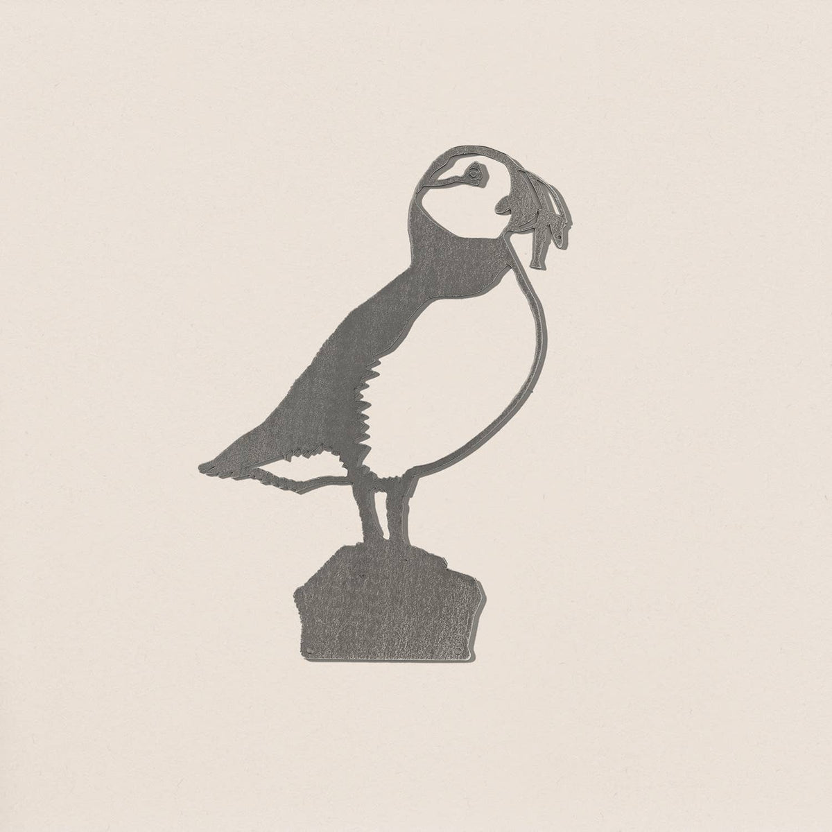 Puffin Garden Art by Metalbird