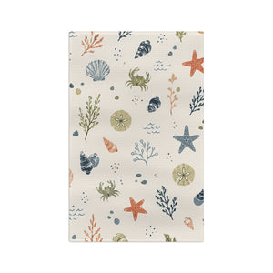 Maine Dockside Microfiber Tea Towel — Coast Sea Life Kitchen Towel by Maine Pottery Co.