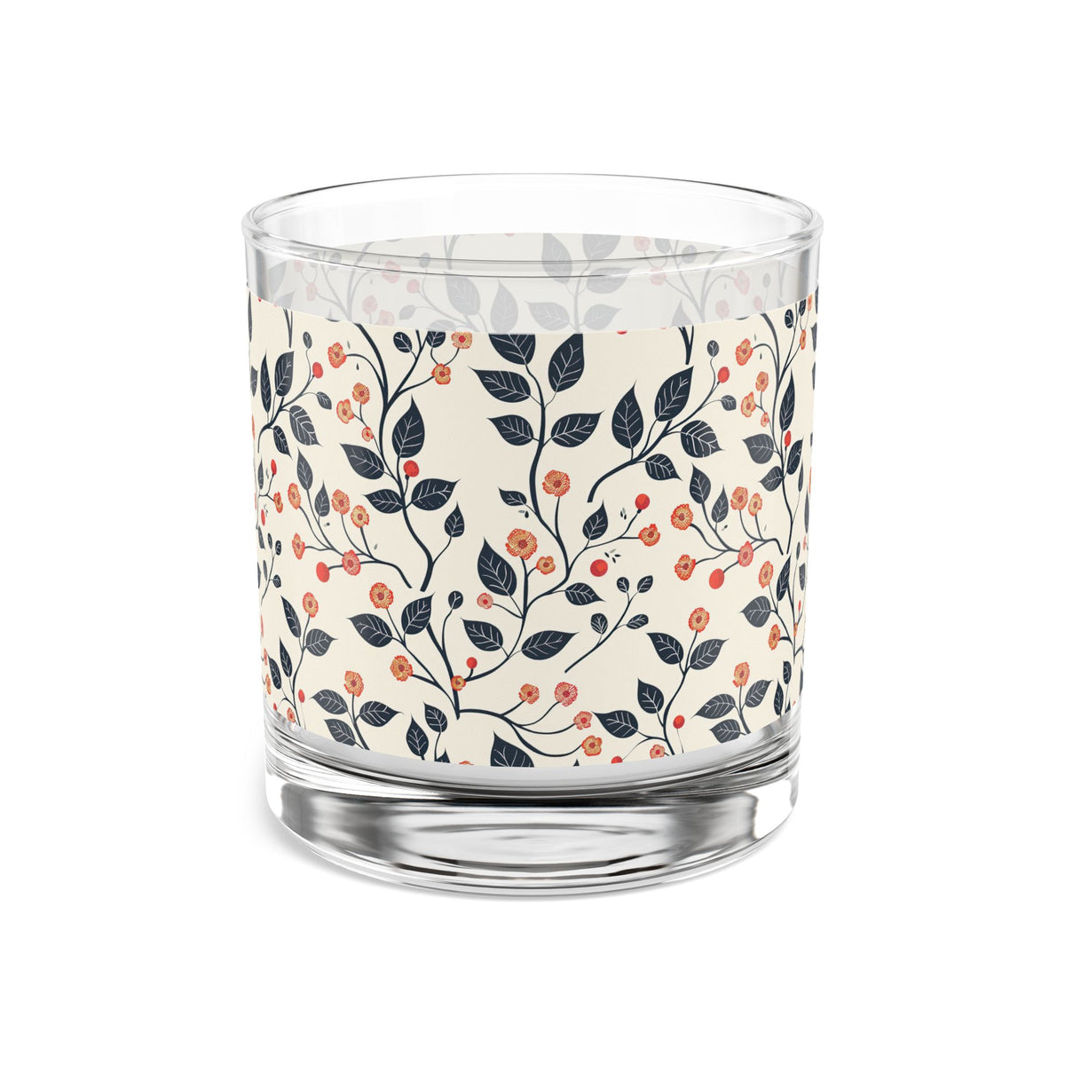 Cherry Blossom Rocks Glass, 10oz by Printify