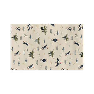 Puffin Maine Microfiber Tea Towel — Coastal Bird Kitchen Towel by Maine Pottery Co.
