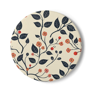 Cherry Blossom Ceramic Coaster by Printify