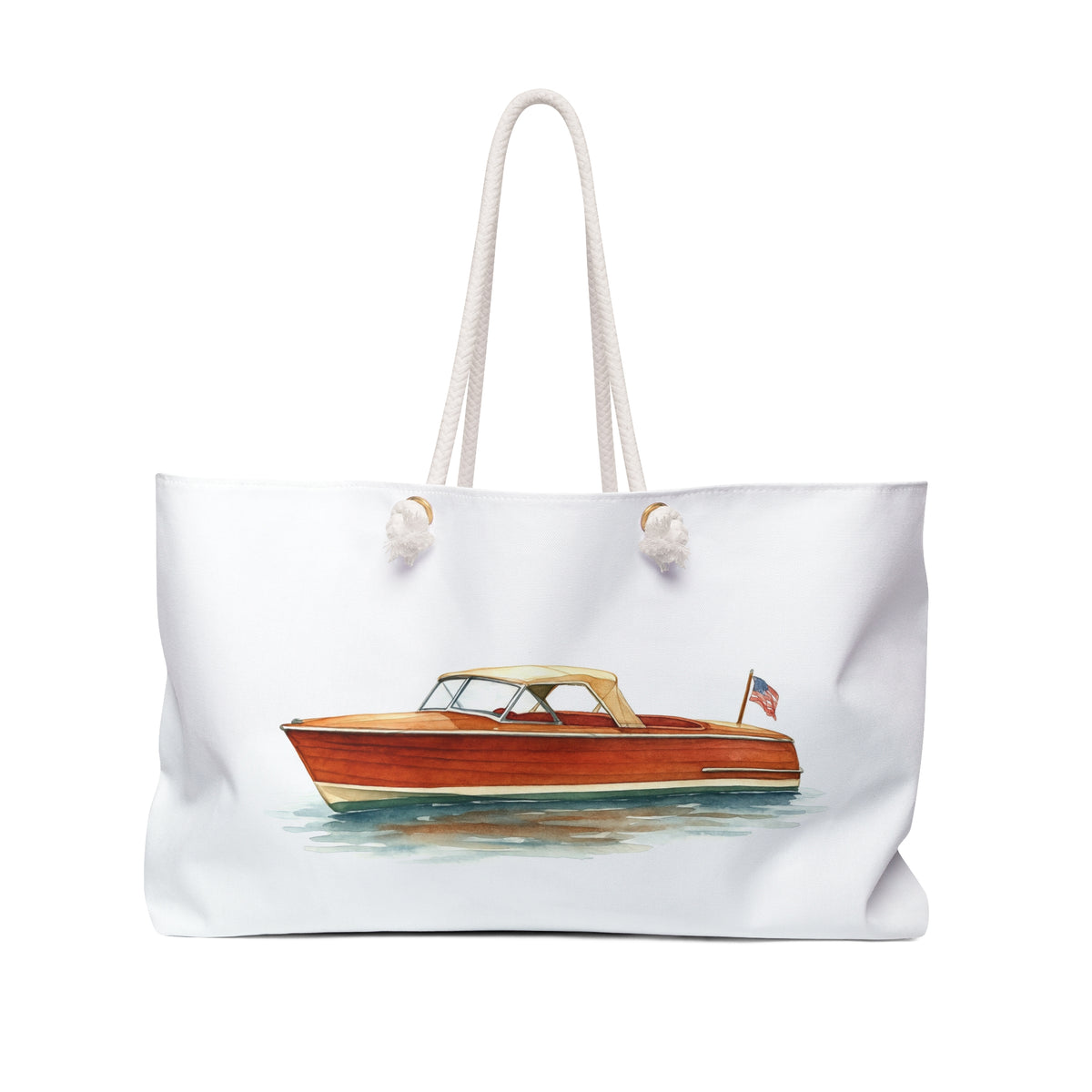 Weekender Bag - Chris-Craft Watercolor Art Design by Printify