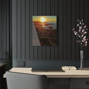 Golden Shores Acrylic Print by Printify