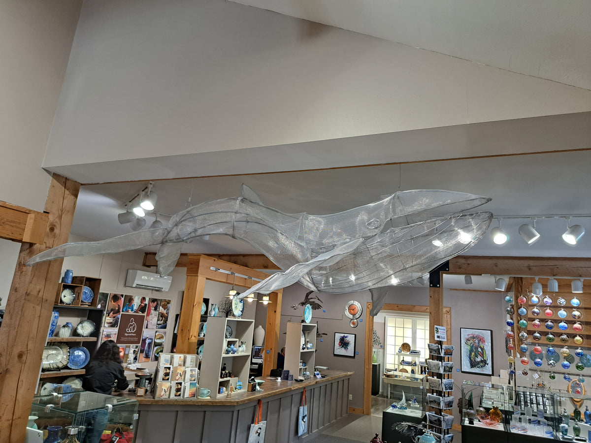 Whale Watch Hanging Art by Edgecomb Potters