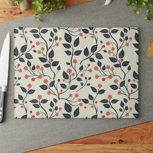 Cherry Blossom Glass Cutting Board by Printify