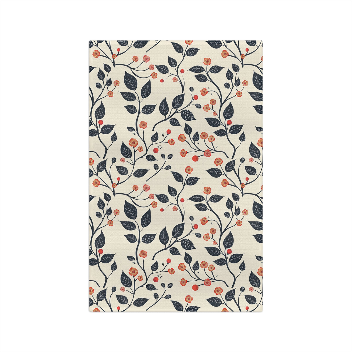 Cherry Blossom Design Tea Towel - Microfiber by Printify