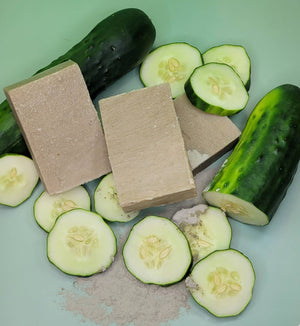 Natural Bar Soap - Goddess Cucumber & Green Clay Facial Soap by Evolve Botanica