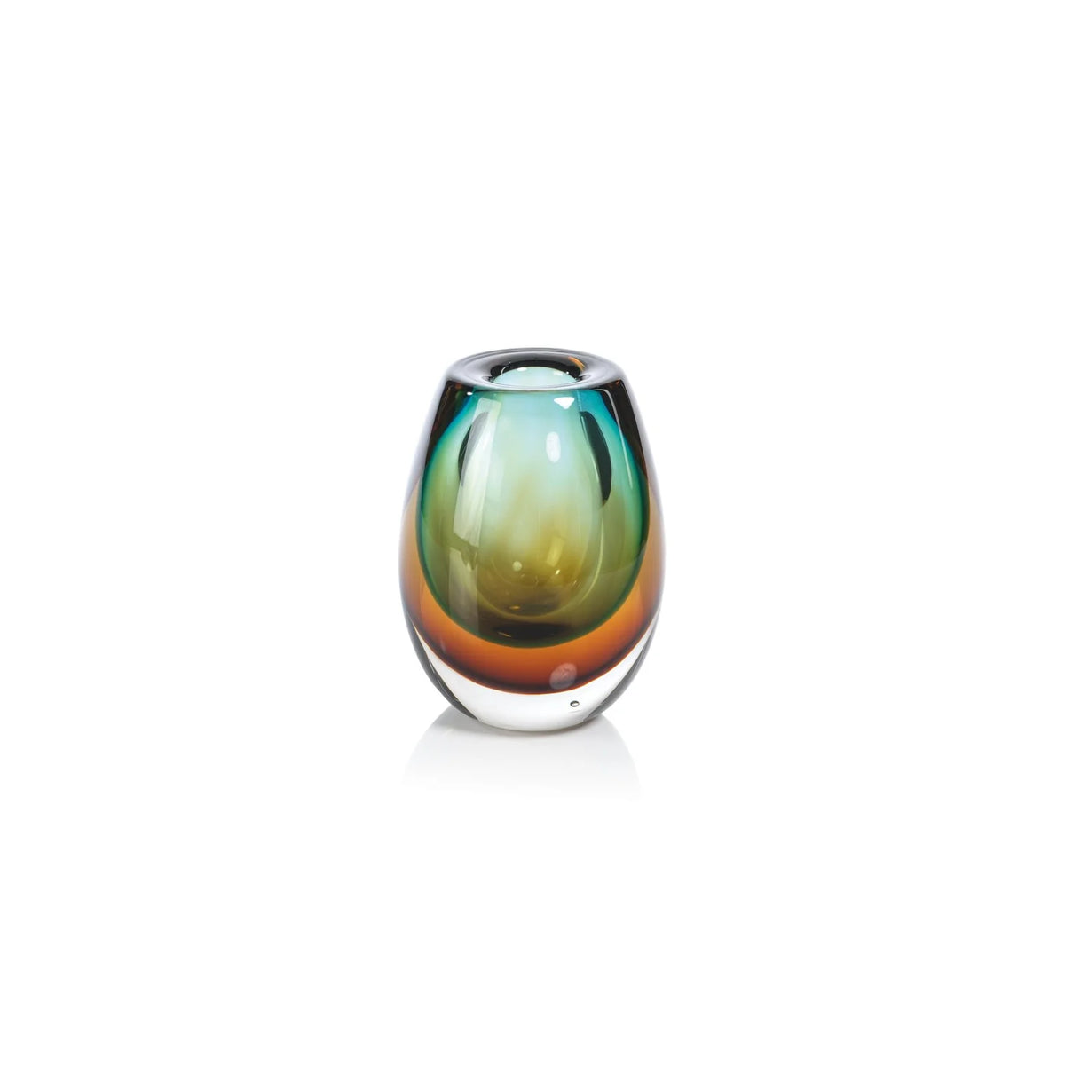 Handmade Glass Crystal Bloom Vase by Zodax