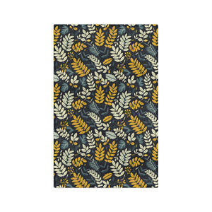 Tea Towel Fern Pattern Tea Towel - Microfiber by Printify