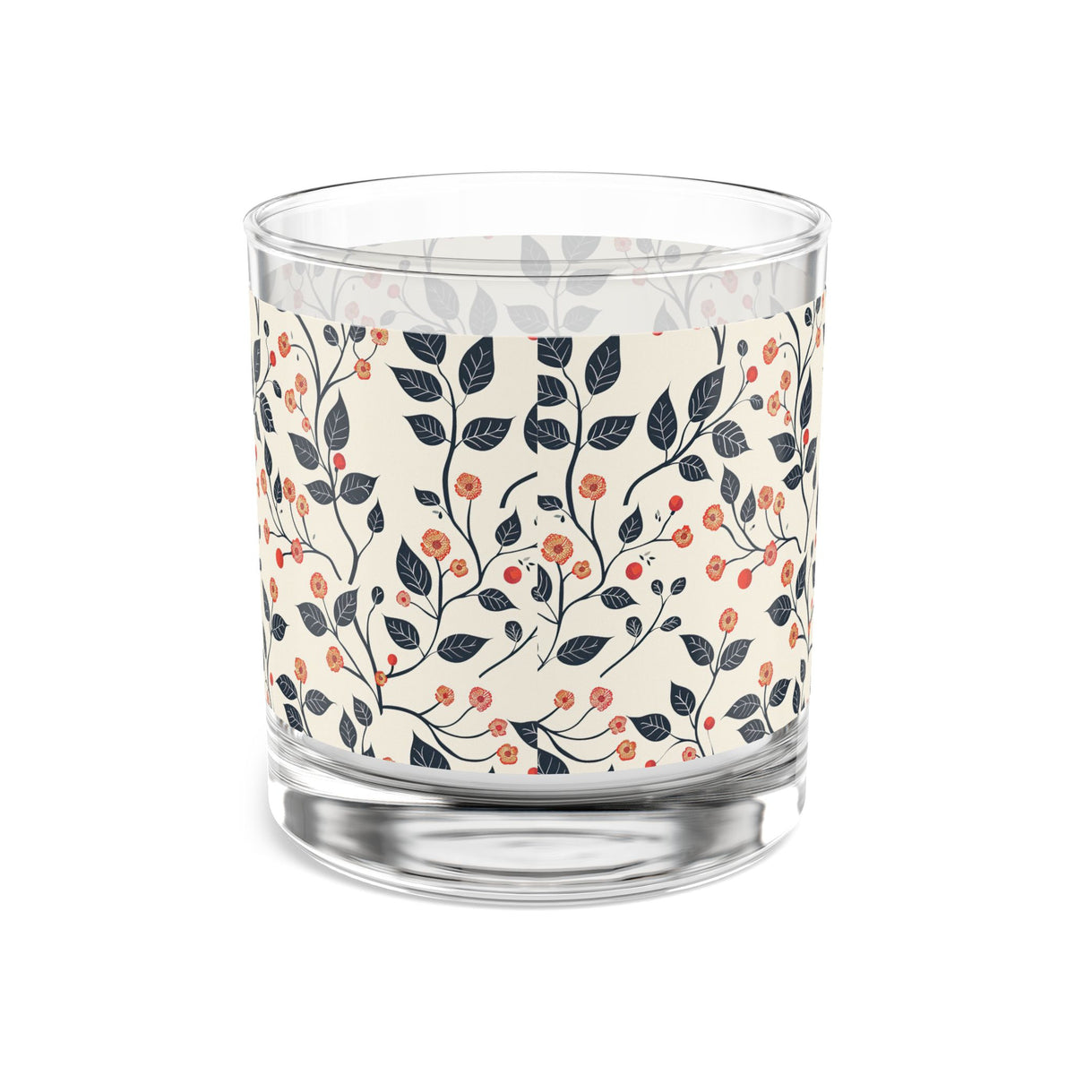Cherry Blossom Rocks Glass, 10oz by Printify