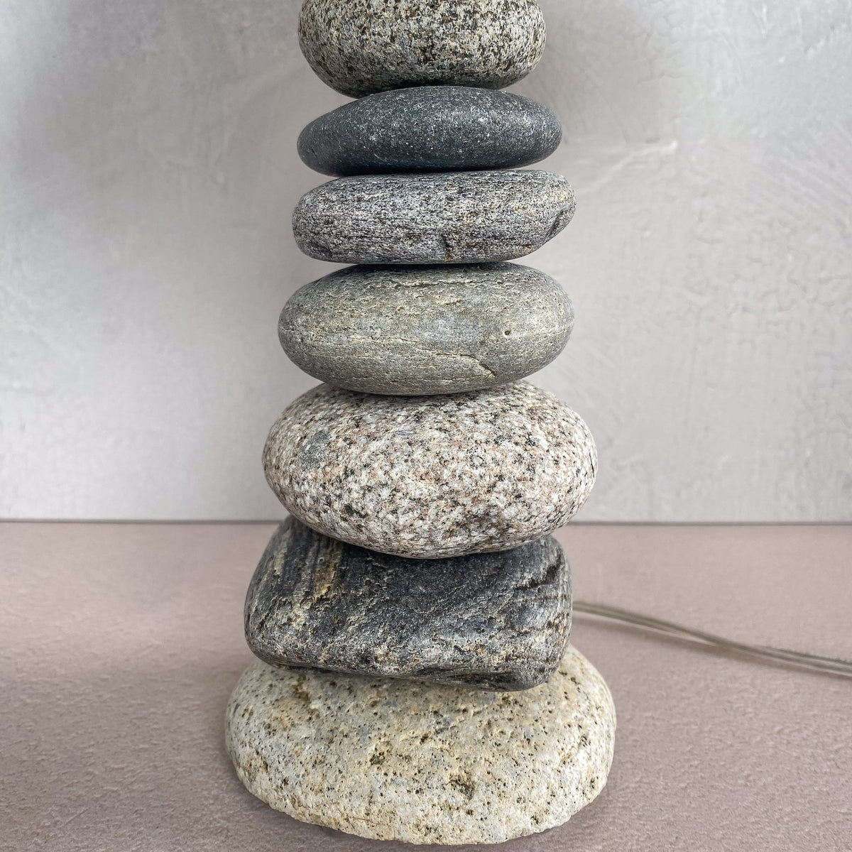 Mini Coastal Lamp with Shade by Funky Rock Designs (F)