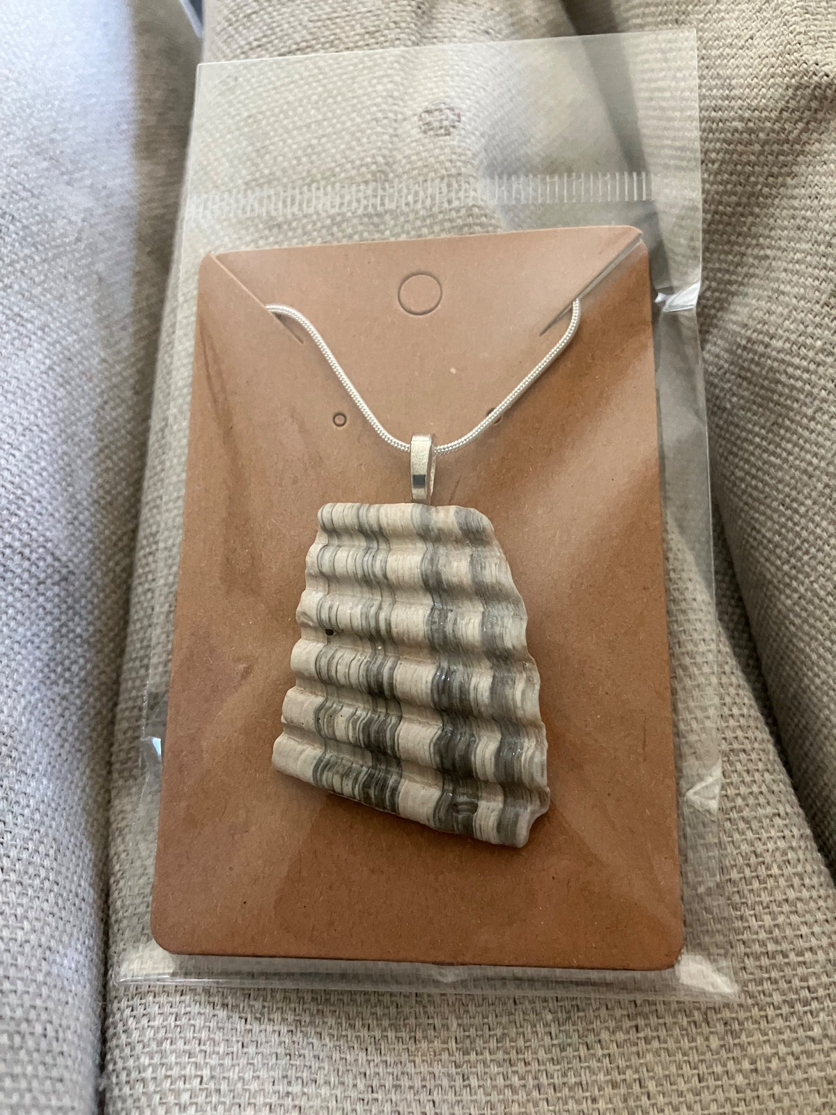 shell chunk necklace by Tonya Arnold