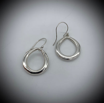 Large Loop Earrings Jewelry by Edgecomb Potters