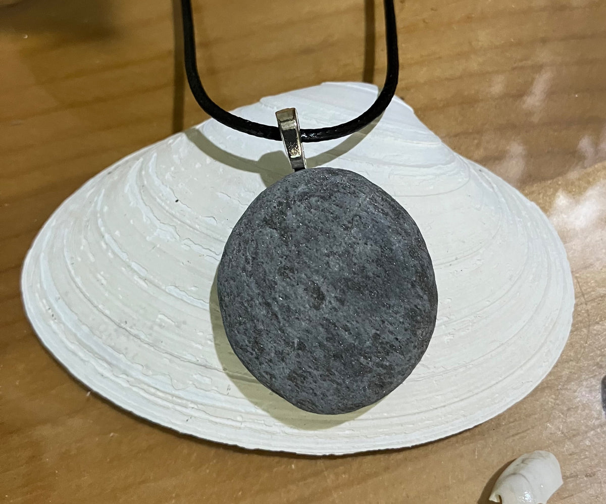 Necklace blue earth stone by Tonya Arnold