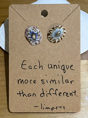 Limpet studs by Tonya Arnold